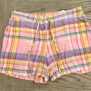 Ready for the beach? Tommy Bahama colorful plaid beach shorts. Size S/P